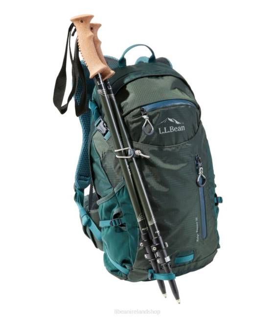 LLBean Ridge Runner Hiking Poles Unisex J46J1624 Outdoor Equipment Black Spruce/Deepest Pine