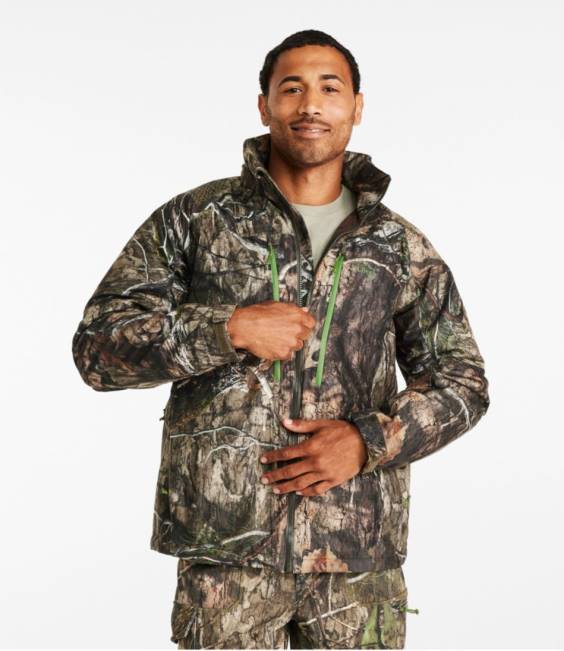 LLBean Ridge Runner Insulated Storm Jacket Men J46J650 Outdoor Equipment Mossy Oak Country DNA