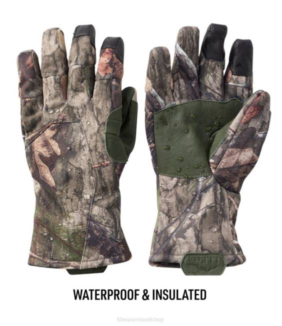 LLBean Ridge Runner Insulated Waterproof Gloves Men J46J1958 Outdoor Equipment Mossy Oak Country DNA