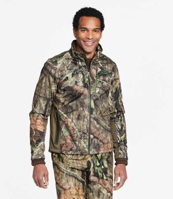 LLBean Ridge Runner Soft-Shell Hunting Jacket Men J46J943 Outdoor Equipment Mossy Oak Country DNA