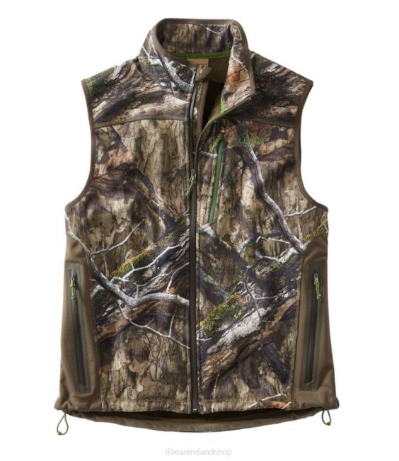 LLBean Ridge Runner Soft-Shell Vest Men J46J1878 Outdoor Equipment Mossy Oak Country DNA