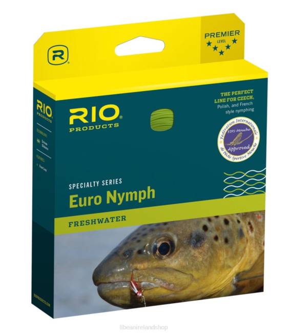 LLBean Rio Fips Euro Nymph Fly Line Unisex J46J1895 Fishing Orange/Sage/Olive