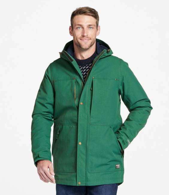LLBean Rugged 3-in-1 Parka Men J46J5144 Outerwear Camp Green