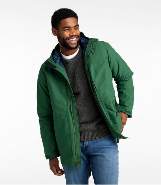 LLBean Rugged 3-in-1 Parka Men J46J953 Outerwear Fatigue Green
