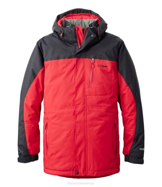 LLBean Rugged Ridge Parka Men J46J733 Outerwear Dark Red/Black