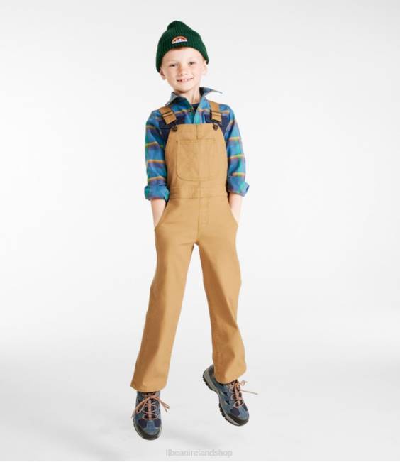 LLBean Rugged Utility Overalls Kids J46J596 Clothing Marsh Brown