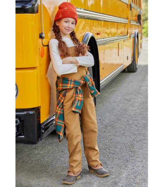 LLBean Rugged Utility Overalls Kids J46J596 Clothing Marsh Brown