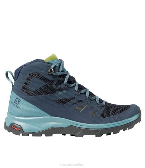LLBean Salomon Outline GORE-TEX Hiking Boots Women J46J1212 Footwear Navy Blazer/Hydro
