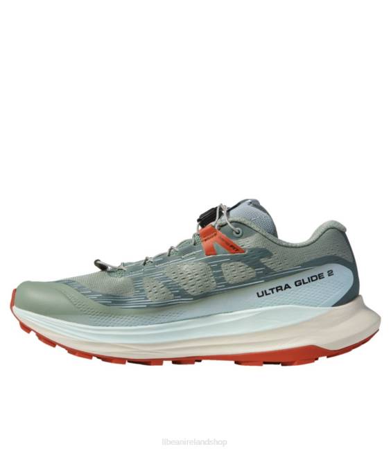LLBean Salomon Ultra Glide 2 Trail Running Shoes Women J46J1157 Footwear Lily Pad/Bleached Aqua/Hot Sauce