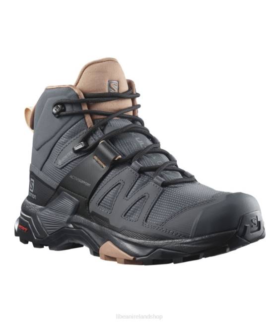 LLBean Salomon X Ultra 4 GORE-TEX Hiking Boots Women J46J1099 Footwear Ebony/Mocha Mousse/AlmondCream