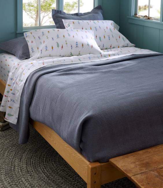 LLBean Sara Fitz Buoy Percale Sheet Collection Unisex J46J2520 Bedding Multi