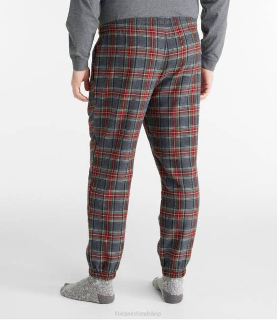 LLBean Scotch Plaid Flannel Jogger Pants Men J46J494 Clothing Indigo Tartan