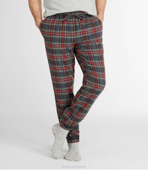 LLBean Scotch Plaid Flannel Jogger Pants Men J46J6605 Clothing Vintage Tartan