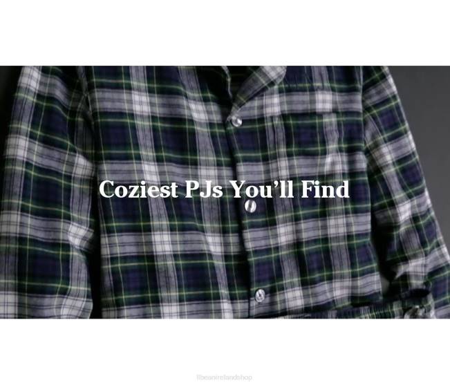 LLBean Scotch Plaid Flannel Pajamas Men J46J7195 Clothing Dress Stewart