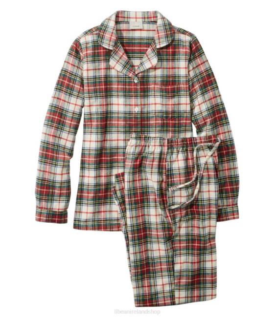 LLBean Scotch Plaid Flannel Pajamas Women J46J3296 Clothing Stewart Victoria Tartan
