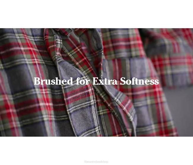 LLBean Scotch Plaid Flannel Robe Men J46J4778 Clothing Washed Buchanan