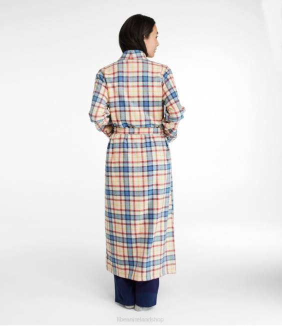 LLBean Scotch Plaid Flannel Robe Women J46J4908 Clothing Rob Roy