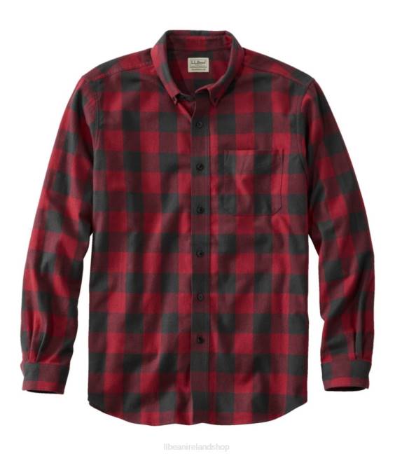 LLBean Scotch Plaid Flannel Shirt Men J46J4600 Clothing Vintage Red Rob Roy