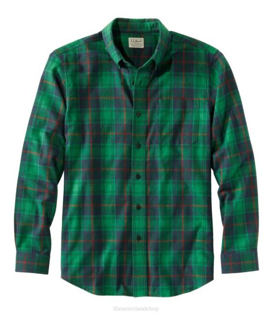 LLBean Scotch Plaid Flannel Shirt Men J46J6888 Clothing Cranston