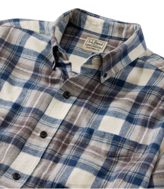 LLBean Scotch Plaid Flannel Shirt Men J46J6888 Clothing Cranston