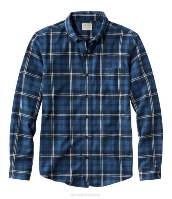 LLBean Scotch Plaid Flannel Shirt Men J46J7015 Clothing Swan