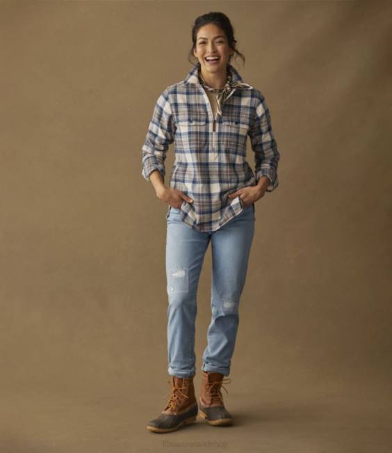 LLBean Scotch Plaid Flannel Shirt Women J46J6907 Clothing Rob Roy