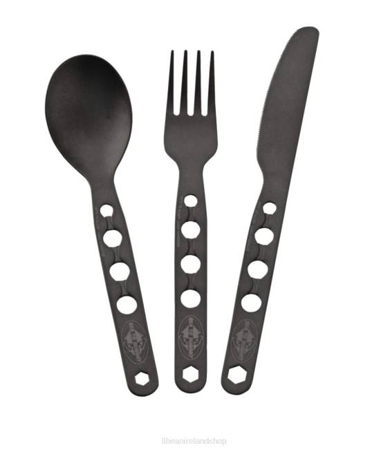 LLBean Sea to Summit Alpha Flatware Set Unisex J46J1947 Camping Kitchen Gray