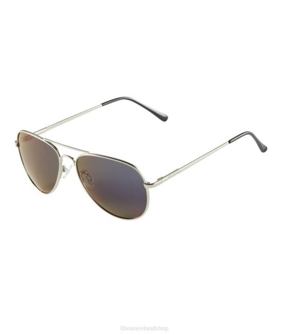 LLBean Seapoint Polarized Sunglasses Unisex J46J3425 Outdoor Accessories Silver/Smoke with Blue Mirror