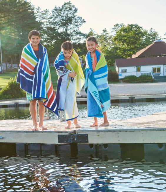 LLBean Seaside Beach Towel Unisex J46J1315 Bath Rainbow Stripe