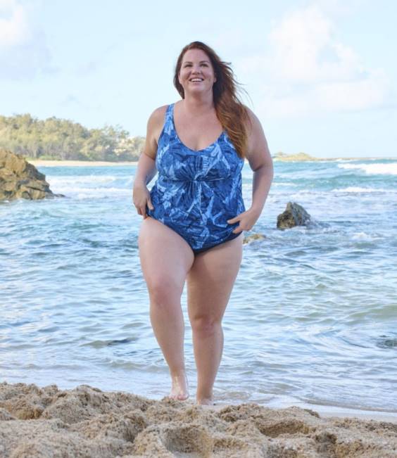 LLBean Shaping Swimwear Women J46J3151 Clothing Darkest Navy Flowers