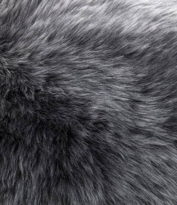 LLBean Sheepskin Throw Pillow Unisex J46J2799 Home Decor Steel Gray