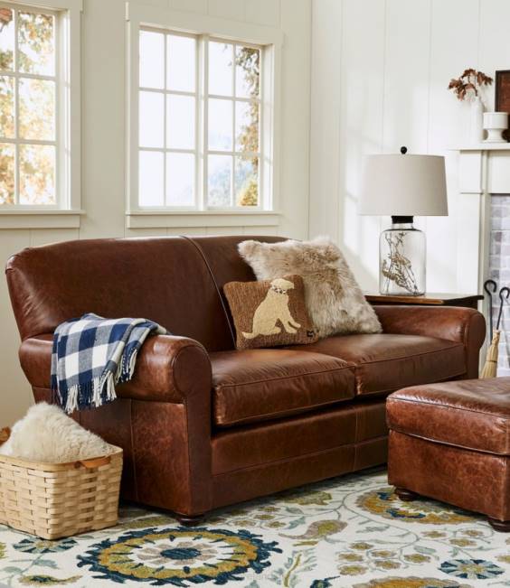 LLBean Sheepskin Throw Pillow Unisex J46J4541 Home Decor Linen