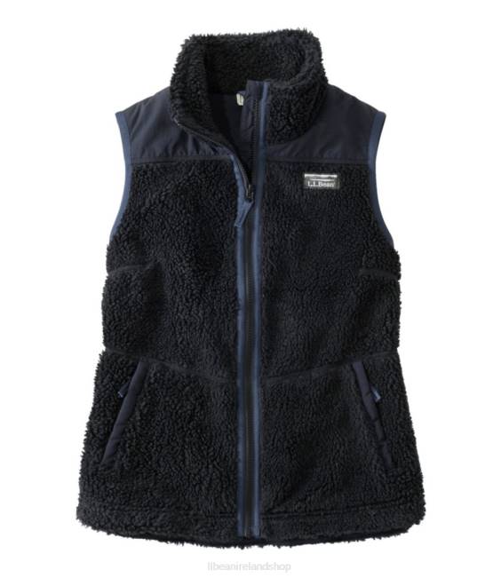 LLBean Sherpa Fleece Vest Women J46J6056 Outerwear Black
