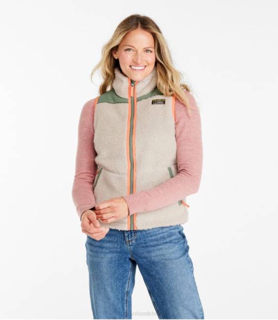 LLBean Sherpa Fleece Vest Women J46J6056 Outerwear Black
