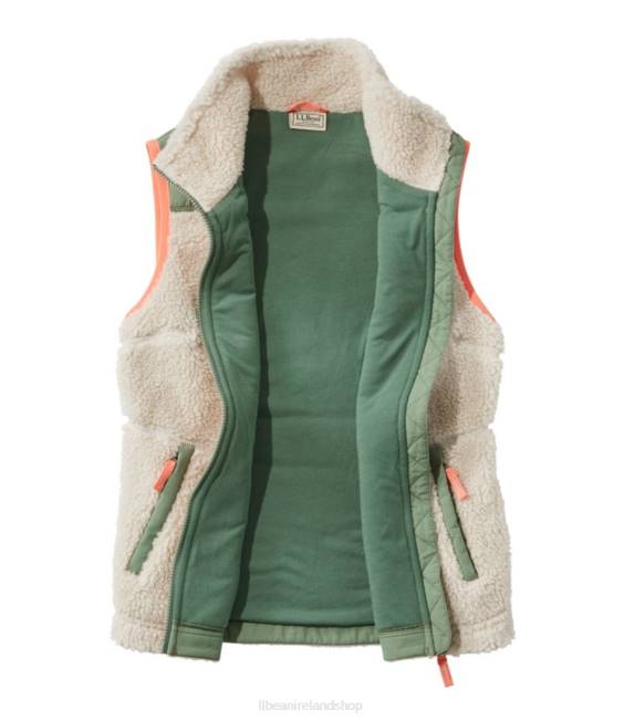 LLBean Sherpa Fleece Vest Women J46J6056 Outerwear Black