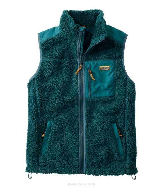 LLBean Sherpa Vest Men J46J6615 Outerwear Dark Pine