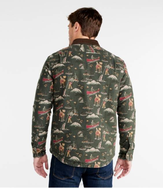 LLBean Signature 1933 Chamois Cloth Shirt Men J46J613 Clothing Dark Indigo Bandana