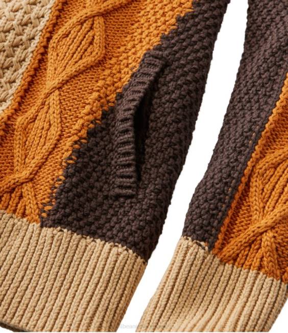 LLBean Signature Cotton Funnelneck Sweater Women J46J607 Clothing Katahdin Khaki