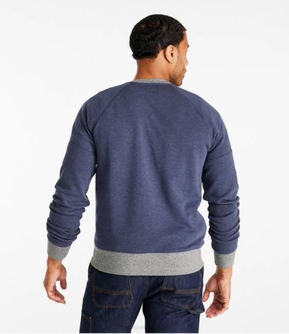 LLBean Signature Heritage Sweatshirt Men J46J3434 Clothing Dark Indigo Heather