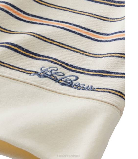 LLBean Signature Heritage Sweatshirt Women J46J468 Clothing Sailcloth Stripe