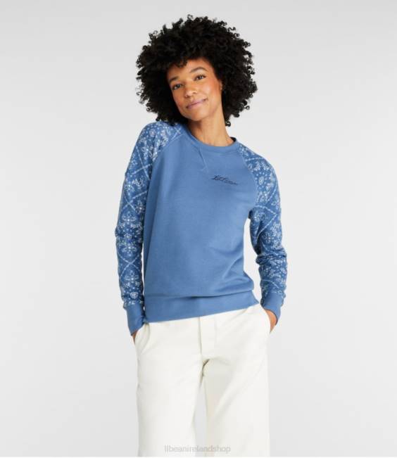 LLBean Signature Heritage Sweatshirt Women J46J592 Clothing Moonlight Blue