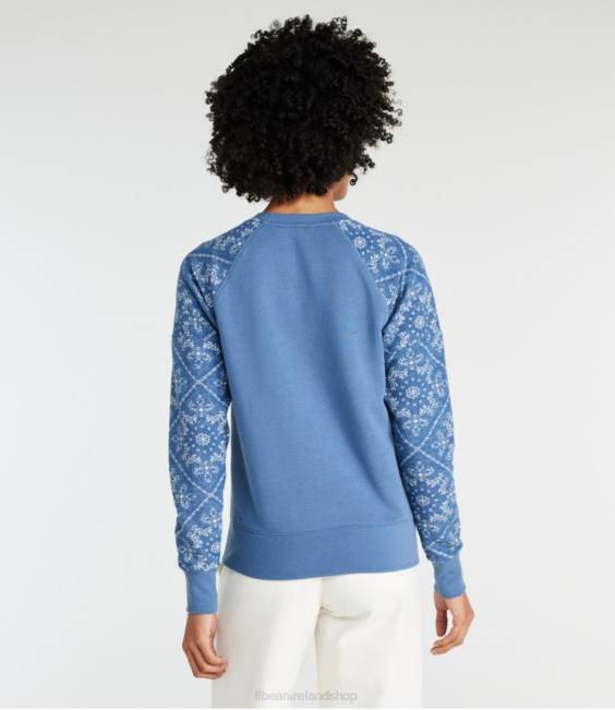 LLBean Signature Heritage Sweatshirt Women J46J592 Clothing Moonlight Blue