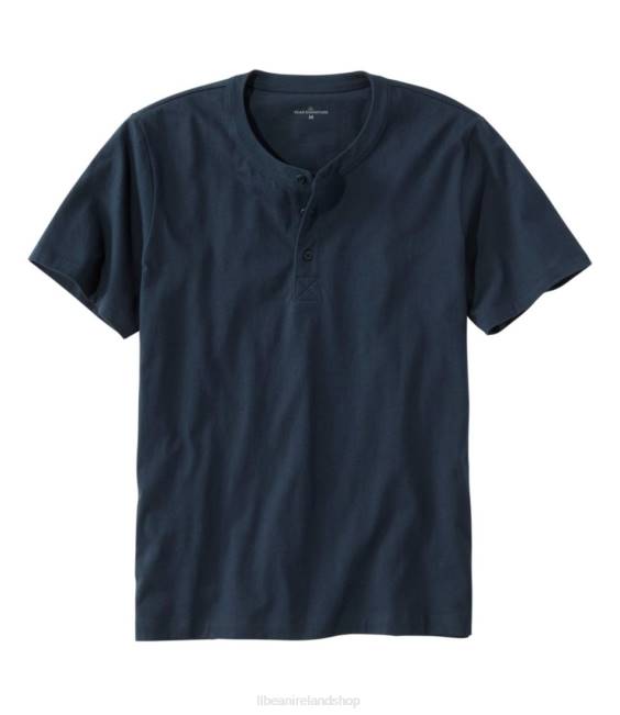 LLBean Signature Rangeley Cotton Henley Men J46J426 Clothing Carbon Navy