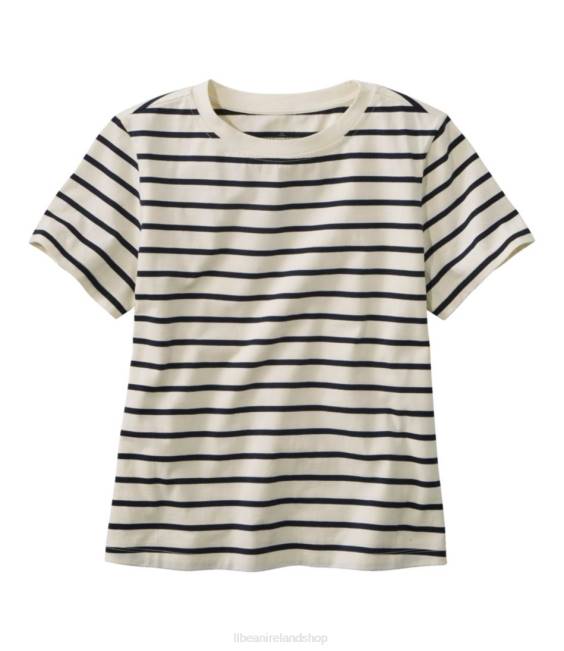 LLBean Signature Rangeley Cotton Tee Women J46J4794 Clothing Sailcloth Stripe