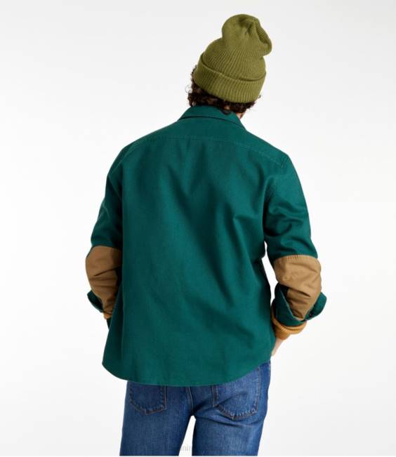 LLBean Signature Rugged Soft Twill Shirt Men J46J5031 Clothing Cream