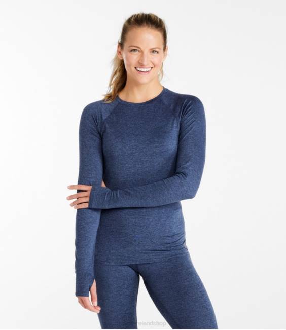 LLBean Simple Soft Base Layer Women J46J782 Clothing Nautical Navy Heather