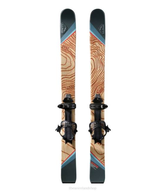 LLBean Sliding Skishoe Unisex J46J2238 Winter Sports Wood Grain Katahdin Topo