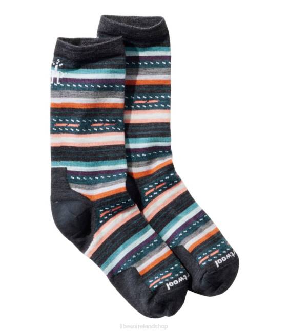 LLBean Smartwool Everyday Margarita Crew Sock Men J46J6018 Accessories Charcoal