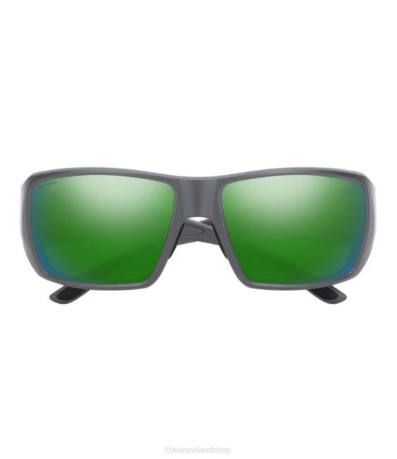 LLBean Smith Guide Choice Extra Large ChromaPop Polarized Mirror Sunglasses Unisex J46J817 Outdoor Accessories Matte Cement/Polarized Green Mirror