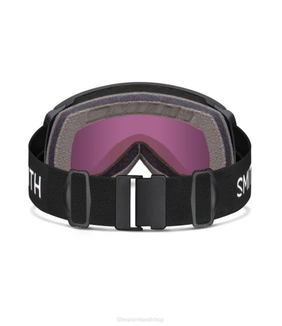 LLBean Smith Proxy Ski Goggles Unisex J46J4197 Winter Sports Black/Everyday Green Mirror